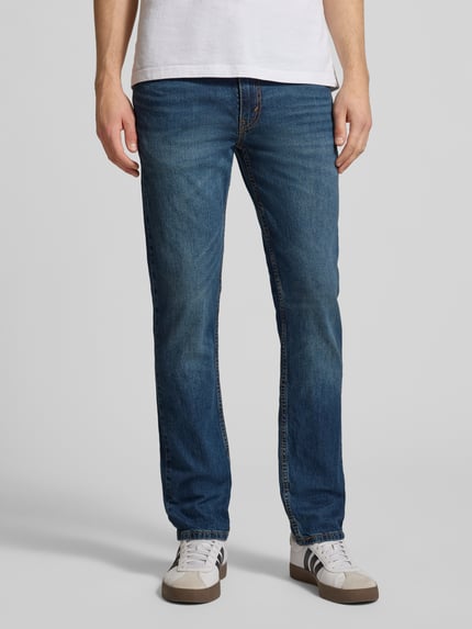 Levi's® slim fit jeans van katoenmix model '511®' Donkerblauw - 4