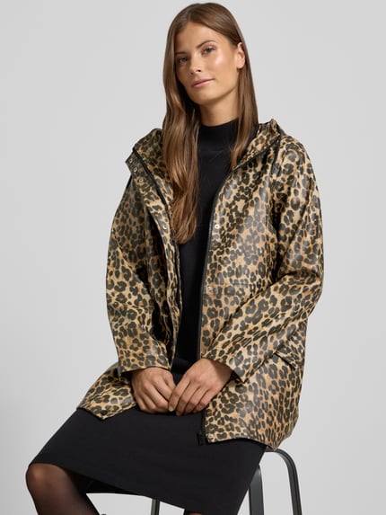 VERO MODA Regular Fit Parkamantel mit Kordelzug Modell 'MALOU' Mittelbraun 3