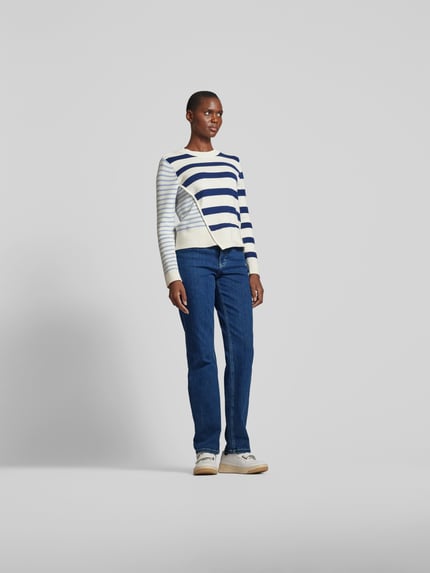 BAUM & PFERDGARTEN Jeans o kroju straight fit z zapięciem na guzik Jeansowy niebieski 1