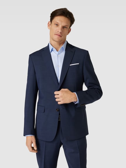 JOOP! COLLECTION Slim fit 2-knoops colbert met wol model 'Finch' Marineblauw - 4