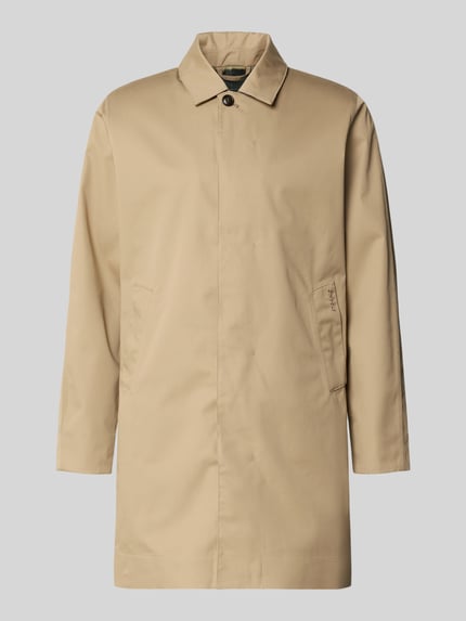 Produktfoto, Regular Fit Regenjacke mit Baumwoll-Anteil Modell 'ROKIG' von Barbour, beżowy, jednolity, wodoodporny, z kieszeniami, materiał mieszany