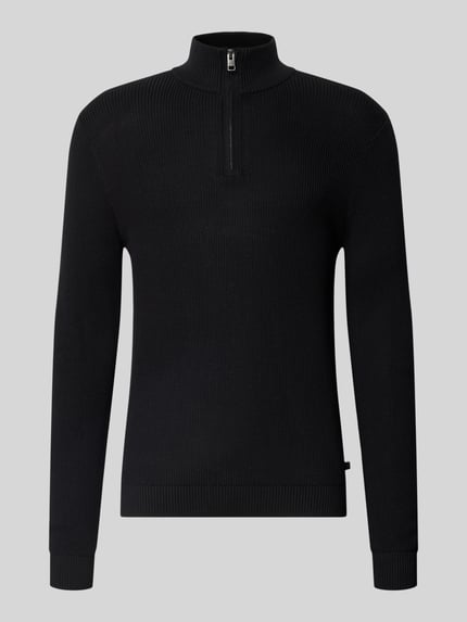 s.Oliver RED LABEL Regular fit schipperstrui van puur katoen Zwart - 1