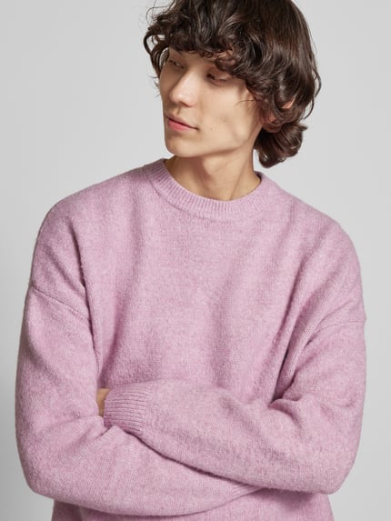 REVIEW X MATW Regular Fit Strickpullover mit Woll-Anteil - REVIEW X MATW Altrosa 3