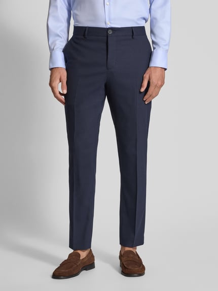 Selected Slim fit pantalon met wol model 'NEIL' Marineblauw - 4