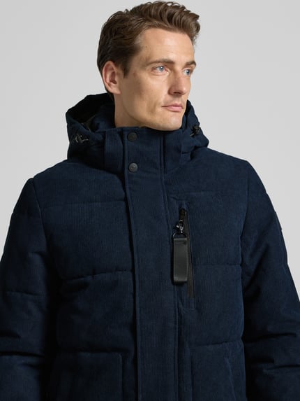 Tom Tailor Regular Fit Steppjacke mit abnehmbarer Kapuze Marine 3