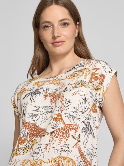 Apricot T-Shirt mit Rundhalsausschnitt Offwhite 3