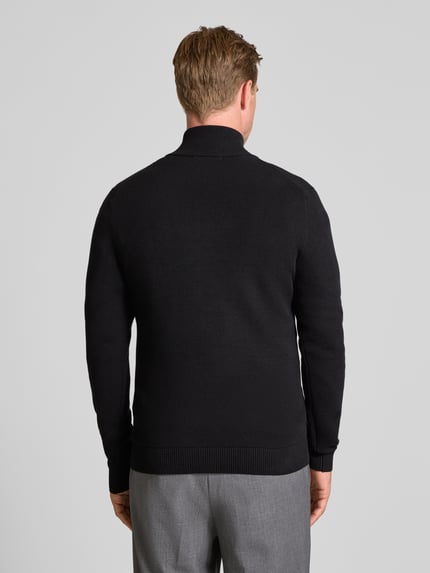 Selected Regular fit schipperstrui van puur katoen, model 'DANE' Zwart - 5