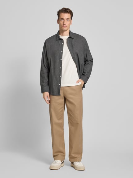 Selected Regular fit vrijetijdsoverhemd van puur katoen, model 'NOAH' Middengrijs - 1