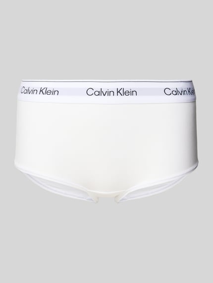 Calvin Klein Underwear Majtki z wyhaftowanym logo model ‘Boyleg’ Biały 1