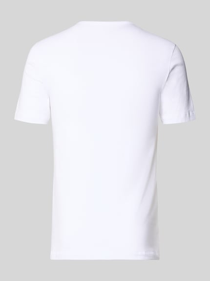 Produktfoto, T-Shirt mit Rundhalsausschnitt im 2er-Pack von Schiesser, weiß, Baumwoll-Elasthan-Mix, Regular Fit, glatte Textur