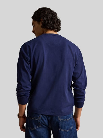 Polo Ralph Lauren relaxed fit shirt met lange mouwen van puur katoen Marineblauw - 5