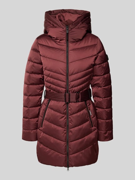 khujo Regular fit gewatteerde mantel met capuchon model 'KINA' Bordeaux - 2
