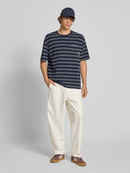 Calvin Klein Jeans T-Shirt mit Brusttasche Marine 1
