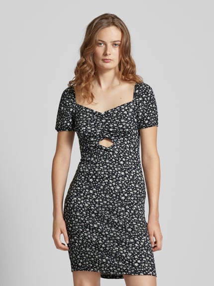 ONLY Mini-jurk met cut-out, model 'HILLARY' Zwart - 4