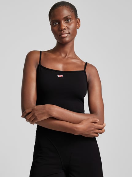 Diesel Midi-jurk met labeldetail Zwart - 3