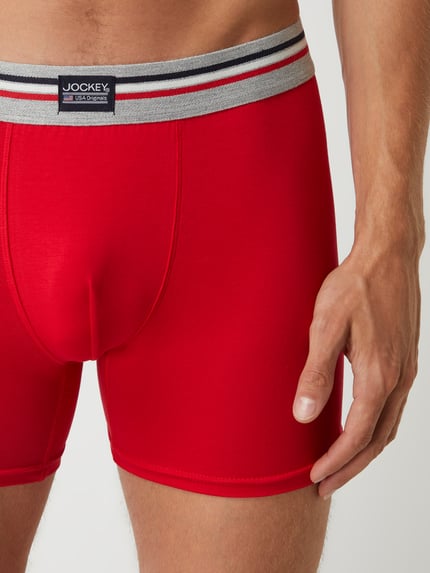 Jockey Trunks mit Label-Patch im 3er-Pack Rot 2