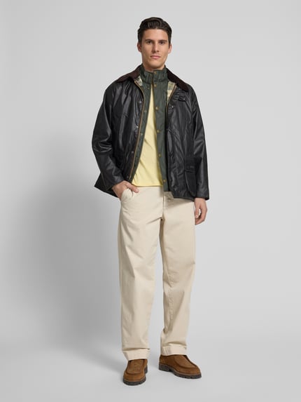 Barbour Jacke mit Pattentaschen Modell 'BEDALE' Dunkelgruen 1