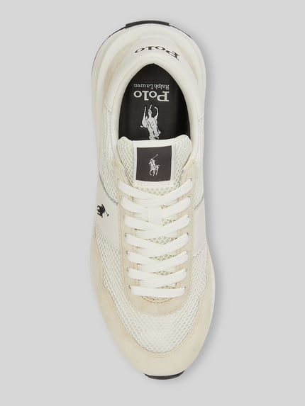 Polo Ralph Lauren Sneaker aus Leder-Mix 'TRAIN 89' Offwhite 3