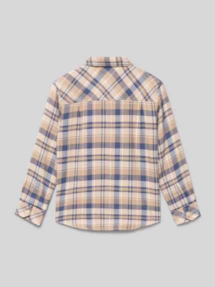 s.Oliver RED LABEL Koszula casualowa o kroju regular fit z mieszanki bawełny i wiskozy Beżowy 3