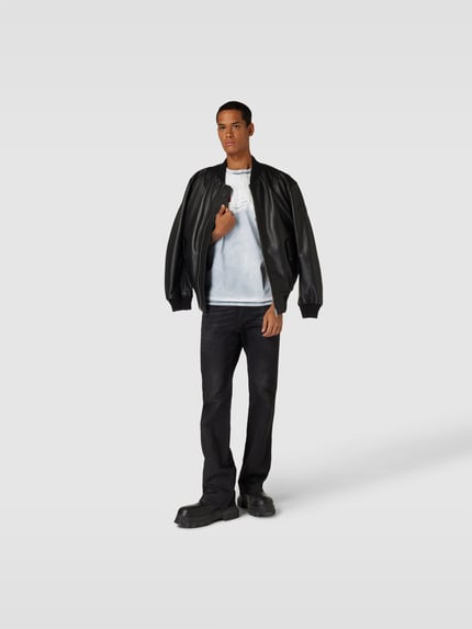 Diesel T-shirt met labeldetail Lichtgrijs - 1
