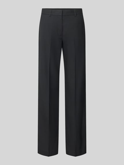 straight fit pantalon met viscose Shop The Look MANNEQUINE