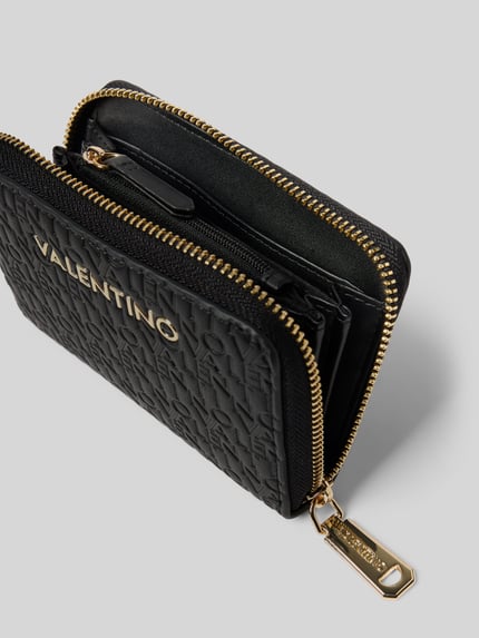 Valentino Bags Portemonnaie mit Logo-Applikation Modell 'Falak' Black 3