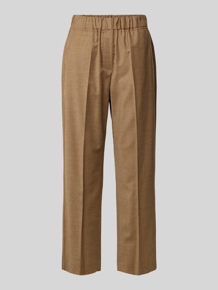 Weekend Max Mara Regular fit stoffen broek van scheerwolmix, model 'HATELEY' Hazelnoot - 2
