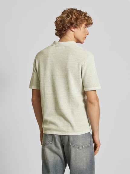 JACK & JONES Regular Fit Poloshirt aus Baumwoll-Mix Modell 'GEORGE' Mint Melange 5