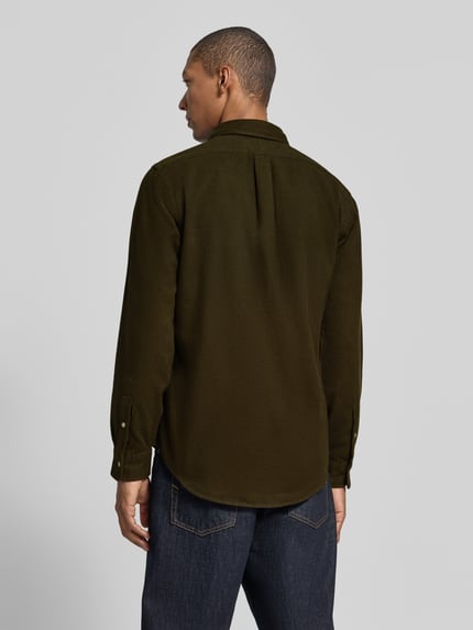 Polo Ralph Lauren Custom Fit Freizeithemd aus reiner Baumwolle Oliv 5