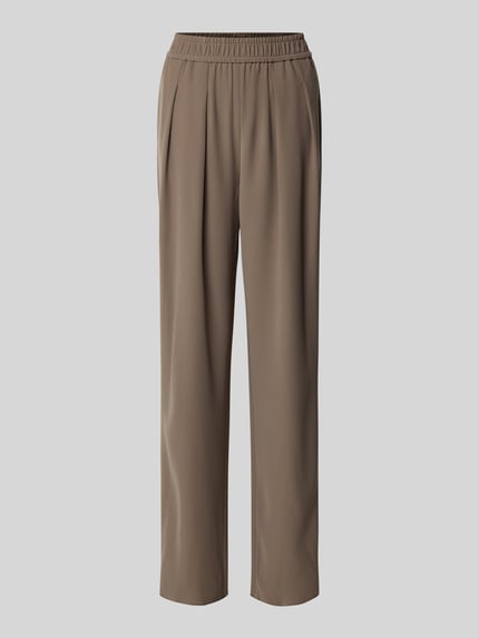 Emporio Armani Hose mit weitem Bein und elastischem Bund Taupe 2