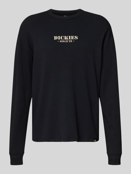 Dickies Longsleeve mit Label-Stitching und Rundhalsausschnitt Black 2