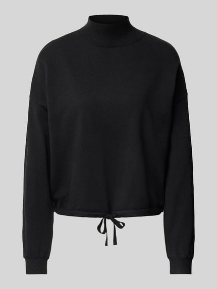 Street One Sweatshirt met ribboorden BLACK - 2