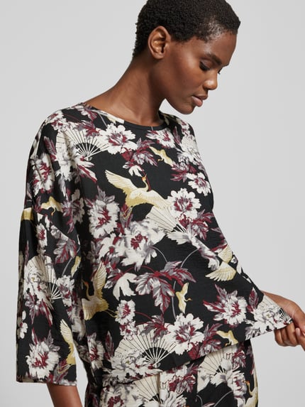 GUIDO MARIA KRETSCHMER WOMAN Blouseshirt met 3/4-mouwen, model 'Orelia' Zwart - 3