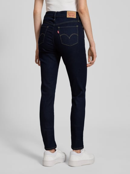 Levi's® 300 Jeansy Skinny Fit z efektem modelowania w 5 kieszeni Ciemnoniebieski 5