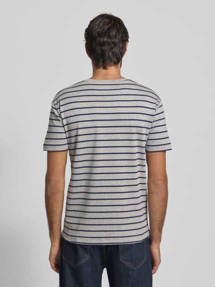 Polo Ralph Lauren T-Shirt mit Label-Stitching Hellgrau Melange 5