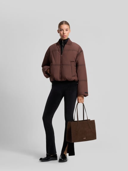 HUGO Henkeltasche mit herausnehmbarer Pouch Dunkelbraun 1