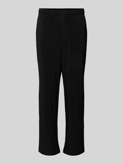JACK & JONES Straight Leg Stoffhose mit Plisseefalten Modell 'KARL INTERLUDE' Black 2