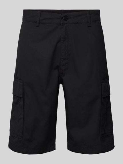 Regular fit korte cargobroek met labelstitching, model 'Melfort' Shop The Look MANNEQUINE