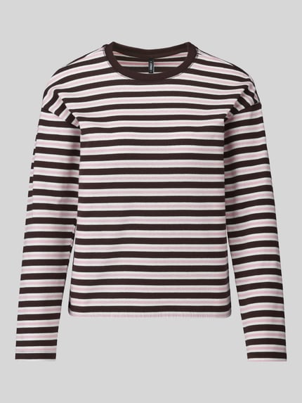 ONLY Boxy Fit Langarmshirt aus reiner Baumwolle Modell 'SOPH' Rosa 2