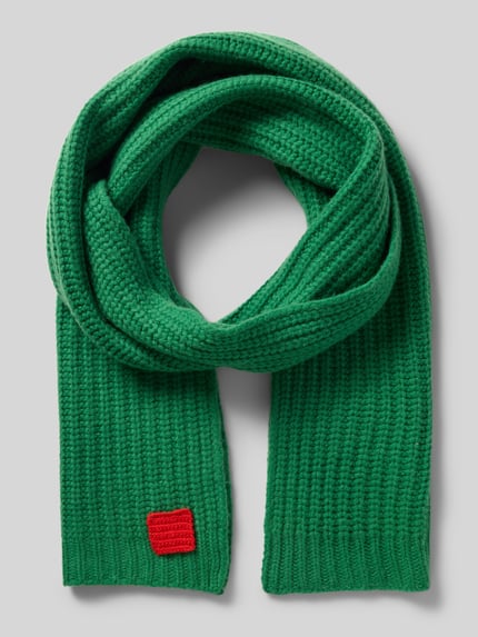 MAX&Co. Schal mit Label-Patch Modell 'MCABACCANO' Gruen 1