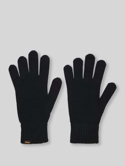 BOSS handschoenen Kalipso_SET met logodetail in set van 2 Zwart - 3