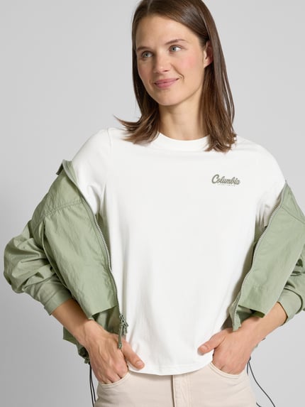 Columbia T-Shirt mit Label-Print Modell 'ROLLING BEND' Weiss 3