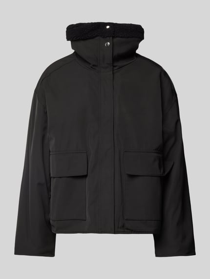 Jake*s Casual Kurtka pikowana z kieszeniami z patką Czarny 2