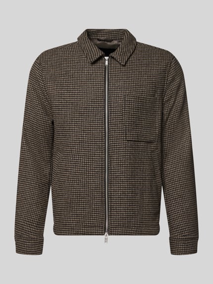Lindbergh Regular Fit Hemdjacke mit Zweiwege-Reißverschluss Anthrazit 2