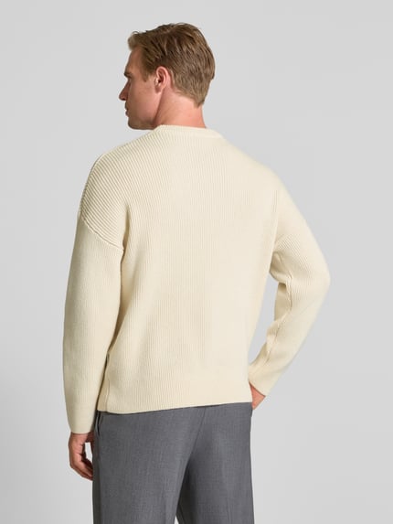 ANNARR Wollen pullover met structuurmotief, model 'BJORN' Offwhite - 5