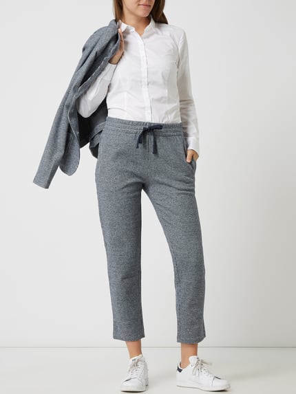 Marc O'Polo Hemdbluse aus Baumwoll-Mix Weiss 1