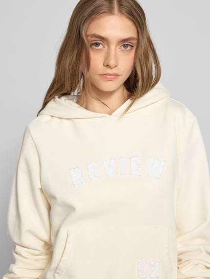 REVIEW Hoodie mit Kapuze Offwhite 3