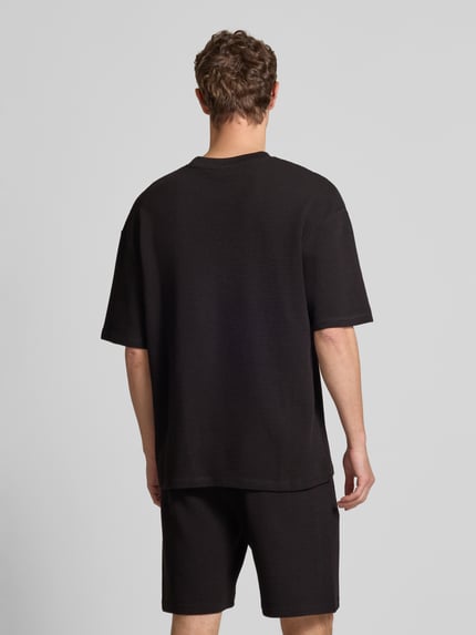 PEGADOR Oversized T-Shirt mit Label-Stitching Black 5
