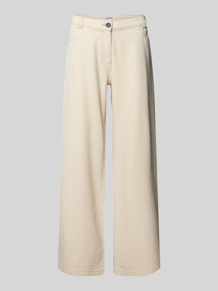 Jake*s Casual Wide Fit Jeans mit Strukturmuster Ecru 2