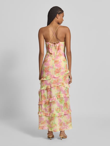 Bardot Cocktailkleid mit Herz-Ausschnitt Modell 'CANTARA' Rosa 5
